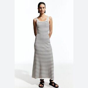 SOLD! DO NOT BUY! H&M Sleeveless Fine Knit Striped Maxi Dress